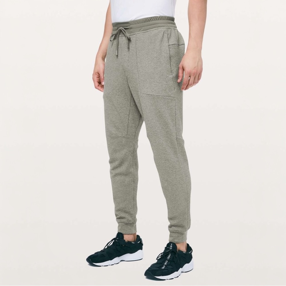 Lululemon At Ease Jogger 28” Grey Sage Men’s XXL Textured Sweatpants